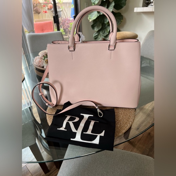 Ralph Lauren's Hanna Satchel Pink Opal - Picture 3 of 8